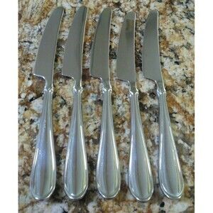 Dansk Alpha ll 18/10 Stainless Flatware 5 Dinner Knives